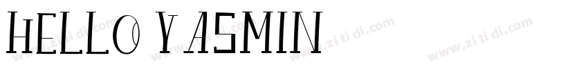 Hello Yasmin字体转换